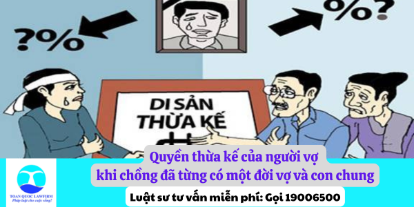 Quyền thừa kế của người vợ khi chồng đã từng có một đời vợ và con chung theo quy định